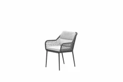Garden Impressions Gartenstühle-Toledo Dining Stuhl - carbon black - rope dark grey - valley sand