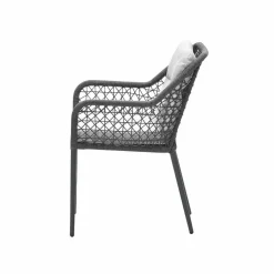 Garden Impressions Gartenstühle-Toledo Dining Stuhl - carbon black - rope dark grey - valley sand