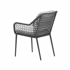 Garden Impressions Gartenstühle-Toledo Dining Stuhl - carbon black - rope dark grey - valley sand