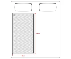 Tomado Heizdecken^TEB1505W Elektrische Decke - 150 x 80 cm