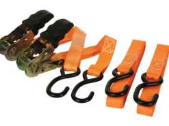 Markenlos Chassiszubehör^Toolland ARAT2552 Spanngurt-Set mit Ratsche - 5 Meter
