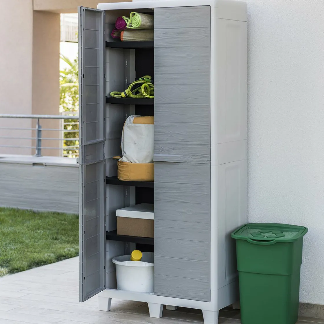 Toomax Auflagenboxen-Woody's XL hoch Aufbewahrungsschrank - grau