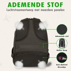 Travelhawk 28 Liter Rucksack mit USB-Anschluss - Blue< Daypacks & Rucksäcke