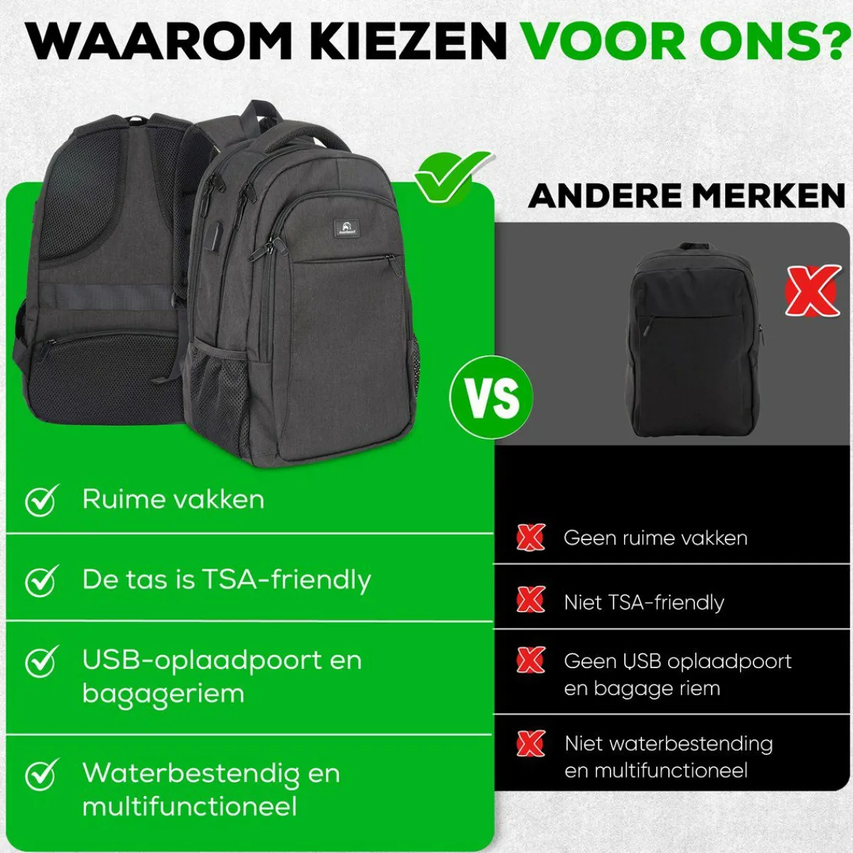 Travelhawk 28 Liter Rucksack mit USB-Anschluss - Blue< Daypacks & Rucksäcke