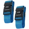 Travelhawk Blue Koffergurt - Set von 2< Koffer & Trolleys