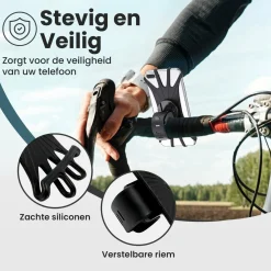 Travelhawk Fahrrad Handyhalterung - Black< Fahrrad Zubehör