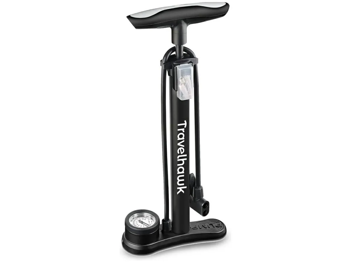Travelhawk Fahrradpumpe - Black< Fahrradpumpen