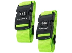 Travelhawk Koffer & Trolleys^Green Koffergurt - Set von 2