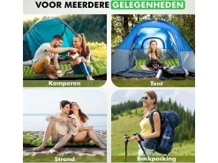 Travelhawk Selbstaufblasende Schlafmatten^Isomatte für 2 Personen, selbstaufblasend, grün