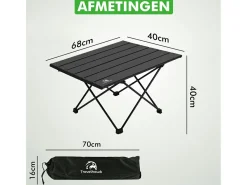 Travelhawk klappbarer Campingtisch - 68 x 40 cm< Rolltische