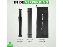 Travelhawk Rolltische-klappbarer Campingtisch - 56 x 40 cm