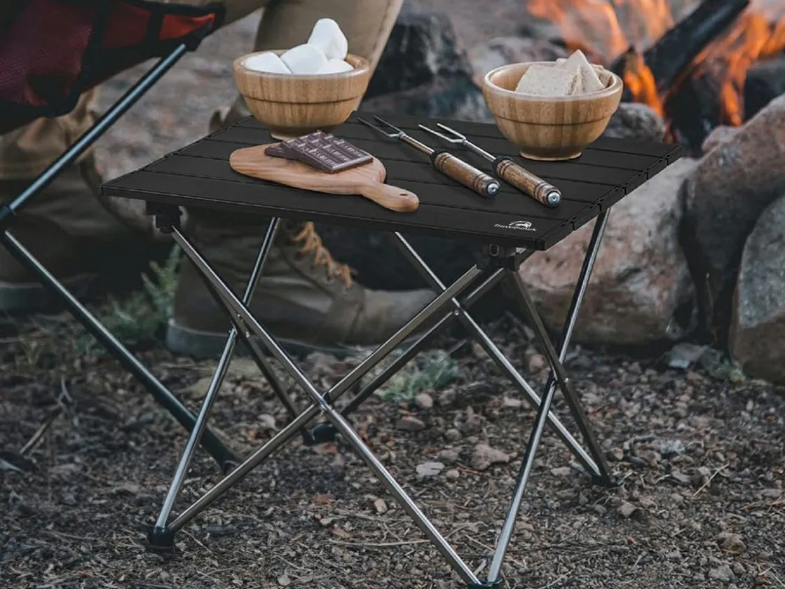 Travelhawk Rolltische-klappbarer Campingtisch - 56 x 40 cm