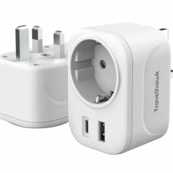 Travelhawk Schuko Stecker-UK Reiseadapter