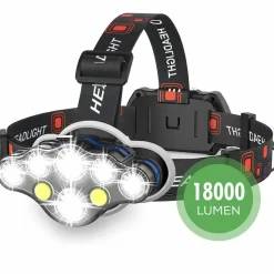 Travelhawk Stirnlampen|Stirnlampen^Wiederaufladbare LED-Stirnlampe - 18000 lumen