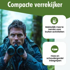 Travelhawk Ferngläser-8X21 Kompaktes Fernglas - Black