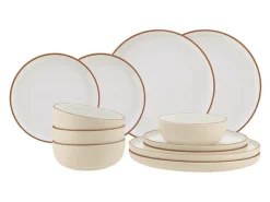 Travellife Geschirrsets^Avila Chalk White Geschirrset – 12-teilig