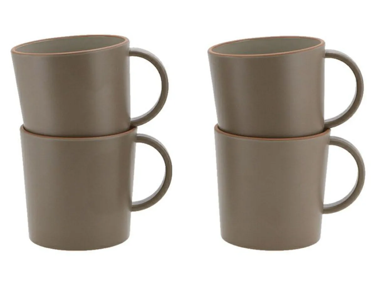 Travellife Avila Taupe Brown Becher – 4er-Set< Becher & Tassen