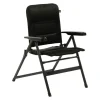 Travellife Campingstühle Mit Verstellbarer Rückenlehne|Klappstühle-Barletta Comfort M Black Klappstuhl