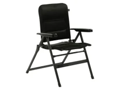 Travellife Campingstühle Mit Verstellbarer Rückenlehne|Klappstühle-Barletta Comfort M Black Klappstuhl