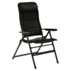 Travellife Barletta Comfort L Klappstuhl - Black< Campingstühle Mit Verstellbarer Rückenlehne|Klappstühle