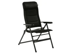 Travellife Barletta Comfort L Klappstuhl - Black< Campingstühle Mit Verstellbarer Rückenlehne|Klappstühle