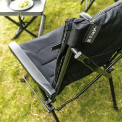 Travellife Barletta Cross Faltstuhl - Dark Grey< Campingstühle Mit Verstellbarer Rückenlehne|Faltstühle