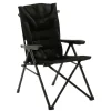 Travellife Barletta Stuhl - cross black< Campingstühle Mit Verstellbarer Rückenlehne|Faltstühle