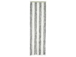 Travellife Insektenschutz-Basic 56 x 185 cm Grau/Weiss Chenille-vorhang
