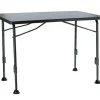 Travellife Höhenverstellbare Campingtische-Bellano Sevelit 80 x 60 cm Tisch - Dark Grey