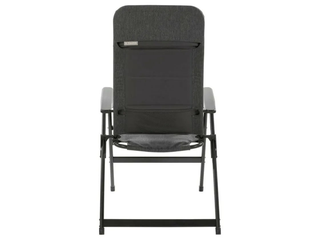 Travellife Campingstühle Mit Verstellbarer Rückenlehne|Klappstühle-Lago Comfort Klappstuhl - Stormy Grey