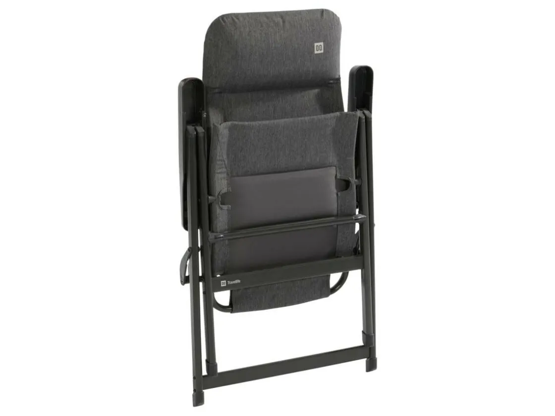 Travellife Campingstühle Mit Verstellbarer Rückenlehne|Klappstühle-Lago Comfort Klappstuhl - Stormy Grey