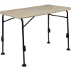 Travellife Höhenverstellbare Campingtische-Mirano exteriolit 120 x 68 cm Tisch - Taupe Marble