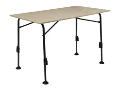 Travellife Höhenverstellbare Campingtische-Mirano exteriolit 120 x 68 cm Tisch - Taupe Marble
