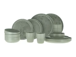 Travellife Palma green 16-teiliges Geschirr-set< Geschirrsets