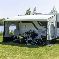 Travellife Wohnwagen Sonnendach Mit Seitenwände|Seitenwände-Scala Modell 2023 Sidewall M - Set von 2