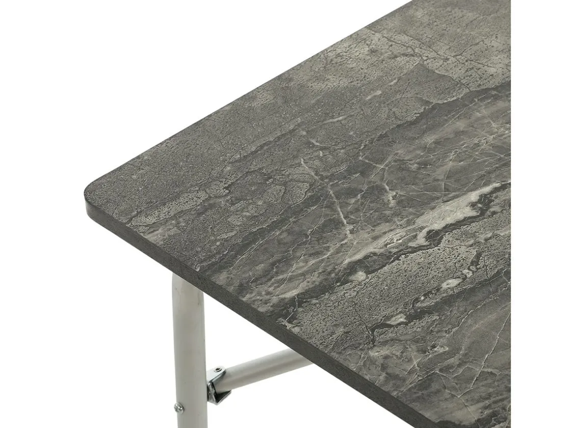 Travellife Höhenverstellbare Campingtische-Sorrento Grey honeycomb 80 x 60 Tisch