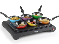 Tristar Elektrische Pfannen^Wok-Set bunte Pfännchen