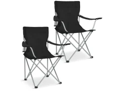TRVLMORE Faltstühle^Basic Black Faltstuhl - Set von 2