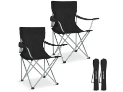 TRVLMORE Faltstühle^Basic Black Faltstuhl - Set von 2