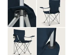 TRVLMORE Basic Blue Faltstuhl - Set von 2< Campingstühle Mit Verstellbarer Rückenlehne|Faltstühle
