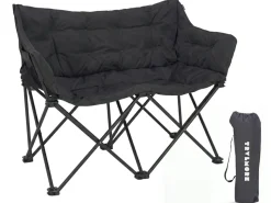 TRVLMORE Faltstühle-Comfort Bench Twin Doppel-Faltstuhl