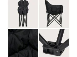 TRVLMORE Faltstühle-Comfort Bench Twin Doppel-Faltstuhl