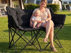 TRVLMORE Faltstühle-Comfort Bench Twin Doppel-Faltstuhl