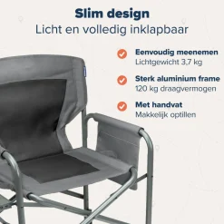 TRVLMORE Faltstühle^2er-Set Leichtgewicht Faltstühle - Grey