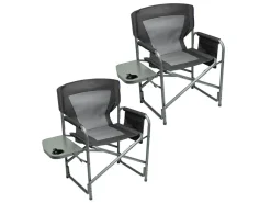 TRVLMORE 2er-Set Leichtgewicht Faltstühle - Black< Faltstühle