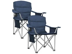 TRVLMORE Faltstühle-2er-Set XL Faltstühle - Blue