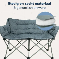 TRVLMORE 2-Personen Faltstuhl Mit Tragetasche - Grey< Faltstühle