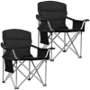 TRVLMORE Faltstühle^Set von 2 Faltstuhle - Black