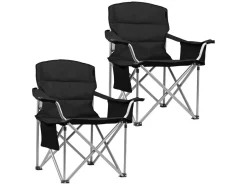 TRVLMORE Faltstühle^Set von 2 Faltstuhle - Black