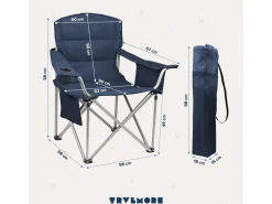 TRVLMORE Faltstühle-XL Faltstuhl mit Kuhlfack - Blue